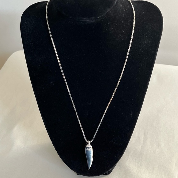 Swarovski Red Crystal Enamel Silver Tone Box Style Chain Pendant Necklace EUC - Picture 9 of 15